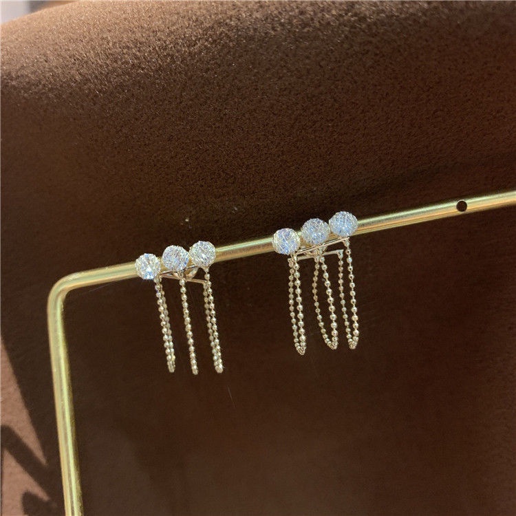 Anting Rumbai Bahan Sterling Silver Untuk Wanita