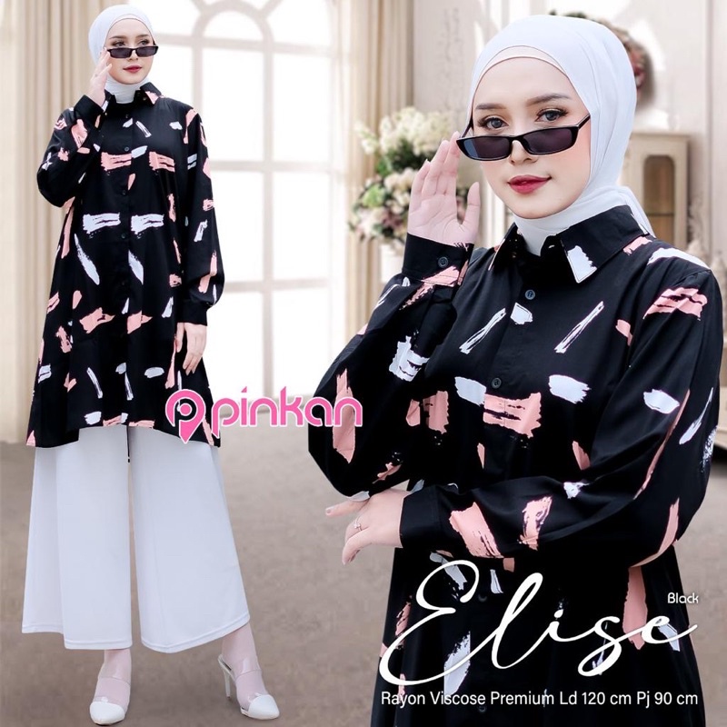ELISA BLOUSE/ KEMEJA WANITA/ KEMEJA MOTIF/KEMEJA RAYON VISCOSE/ DEBORA BLOUSE