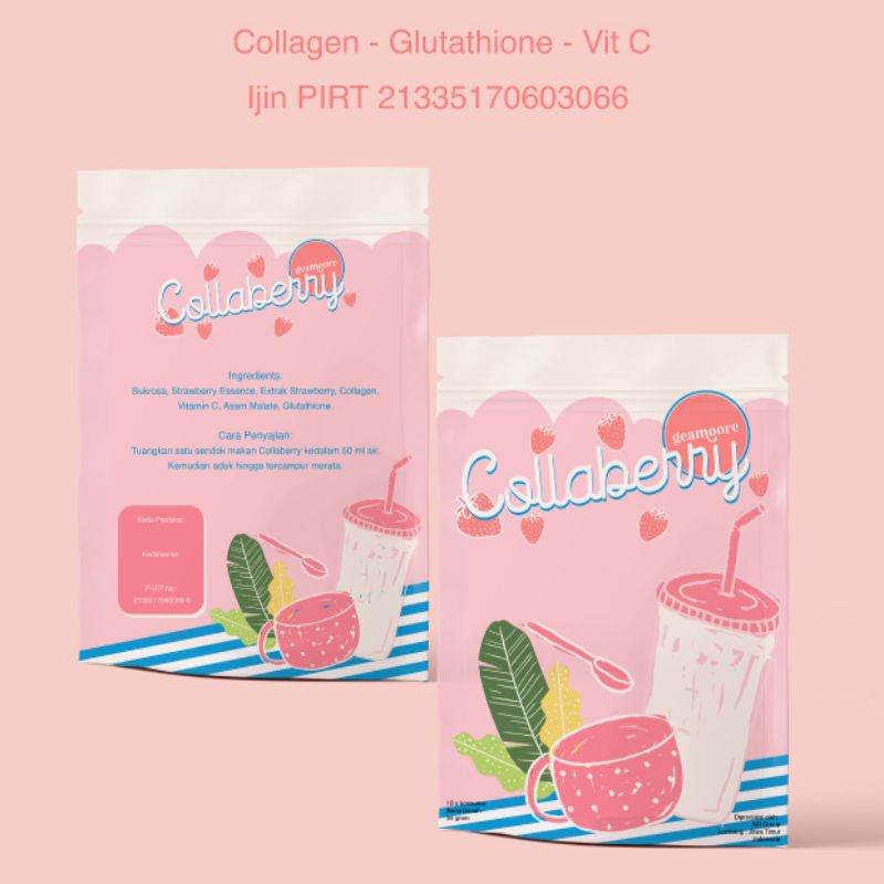 Collaberry Collachoco Geamoore Collagen Drink 55 Gram