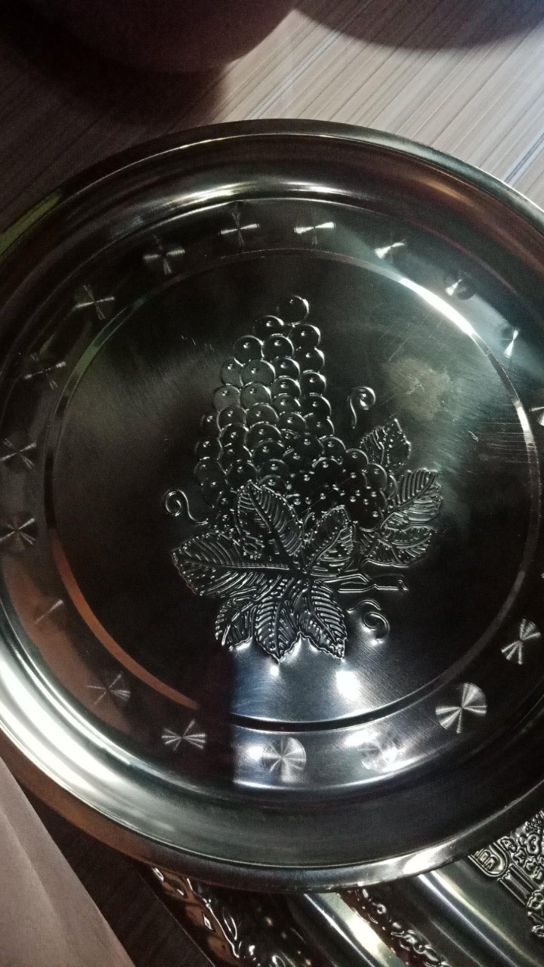 Nampan Silver Wadah Saji Stainless Ukuran 30 Cm