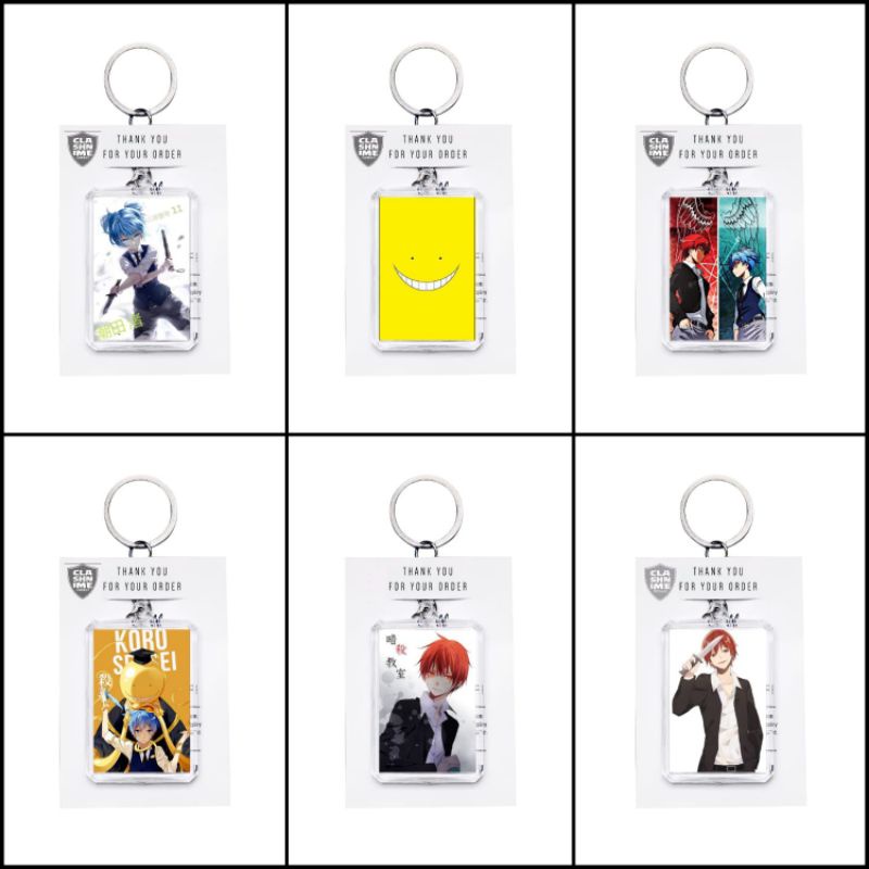 Ganci Gantungan Kunci Anime Ansatsu Kyoushitsu Akabane Karma Koro sensei Nagisa