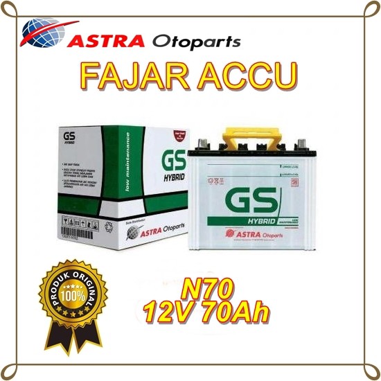 Jual Aki N70 GS astra Hybrid Asli lansung pakai L300 Kijang Genset dll