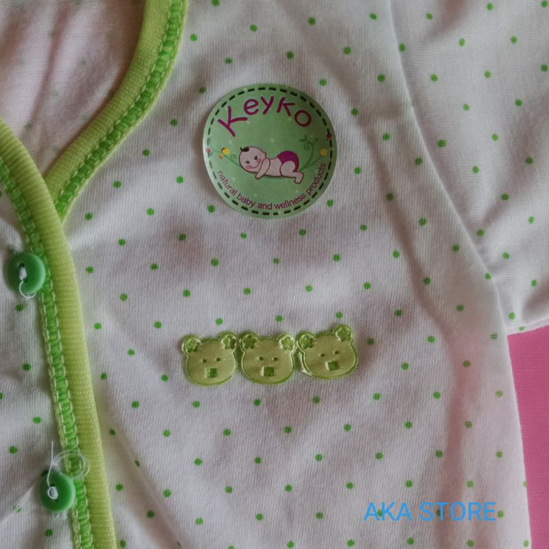 12 pcs 6 setel baju bayi polkadot bintik murah