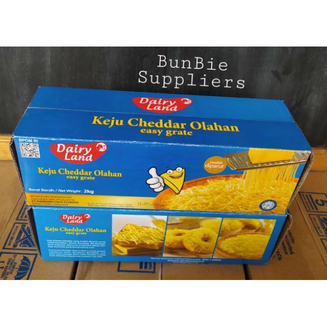 Keju Dairy Land Cheddar Easy Grate Kemasan 2 Kg | Shopee Indonesia