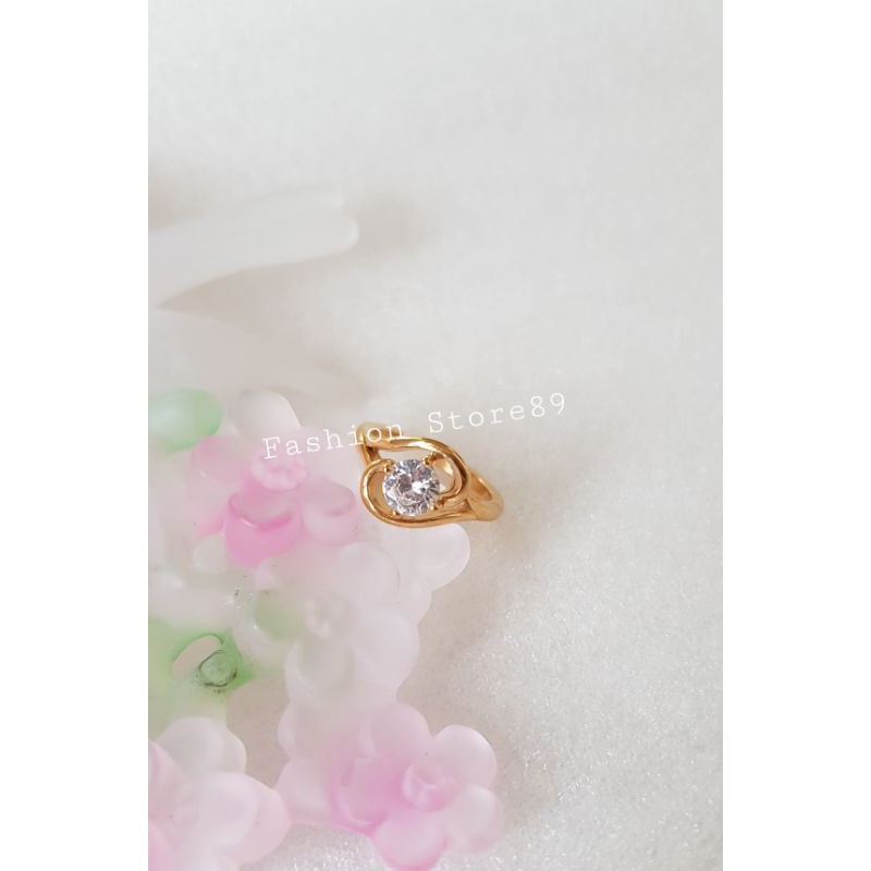 Cincin emas fashion impor titanium gold bestseller bestquality Antikarat Selamanya
