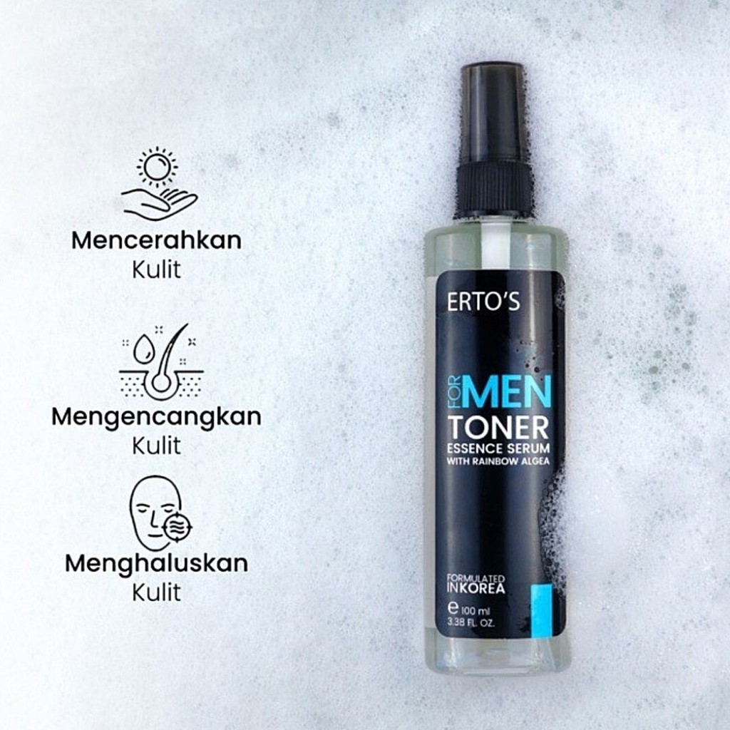 ERTOS ESSENCE TONER SERUM FOR MEN TONER WAJAH PERAWATAN KULIT PRIA ORIGINAL BPOM