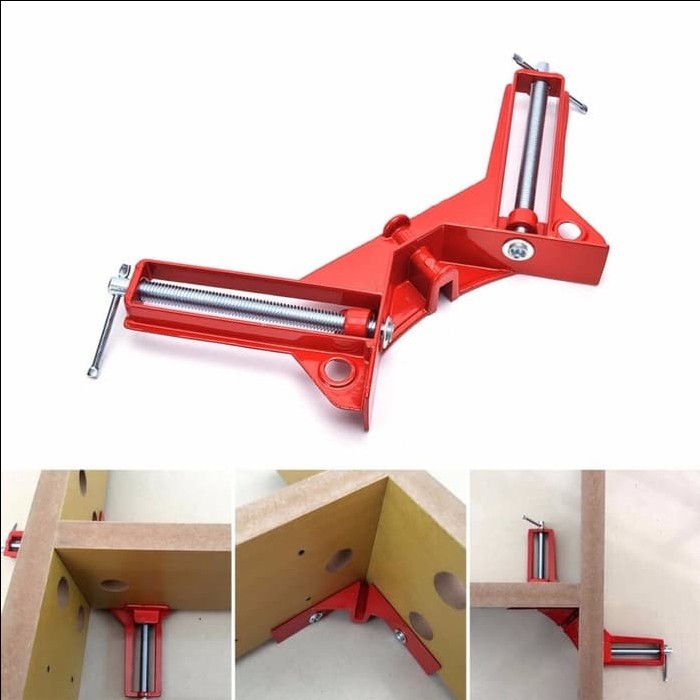 Corner Clamp Sudut - Klem Siku 90 Drajat Kayu Besi Woodworking tools