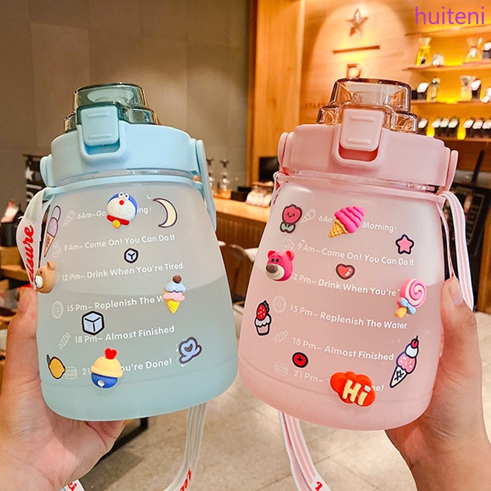 Botol Air minum Kapasitas Besar 1.4 liter Dengan Stiker Untuk Anak-Anak