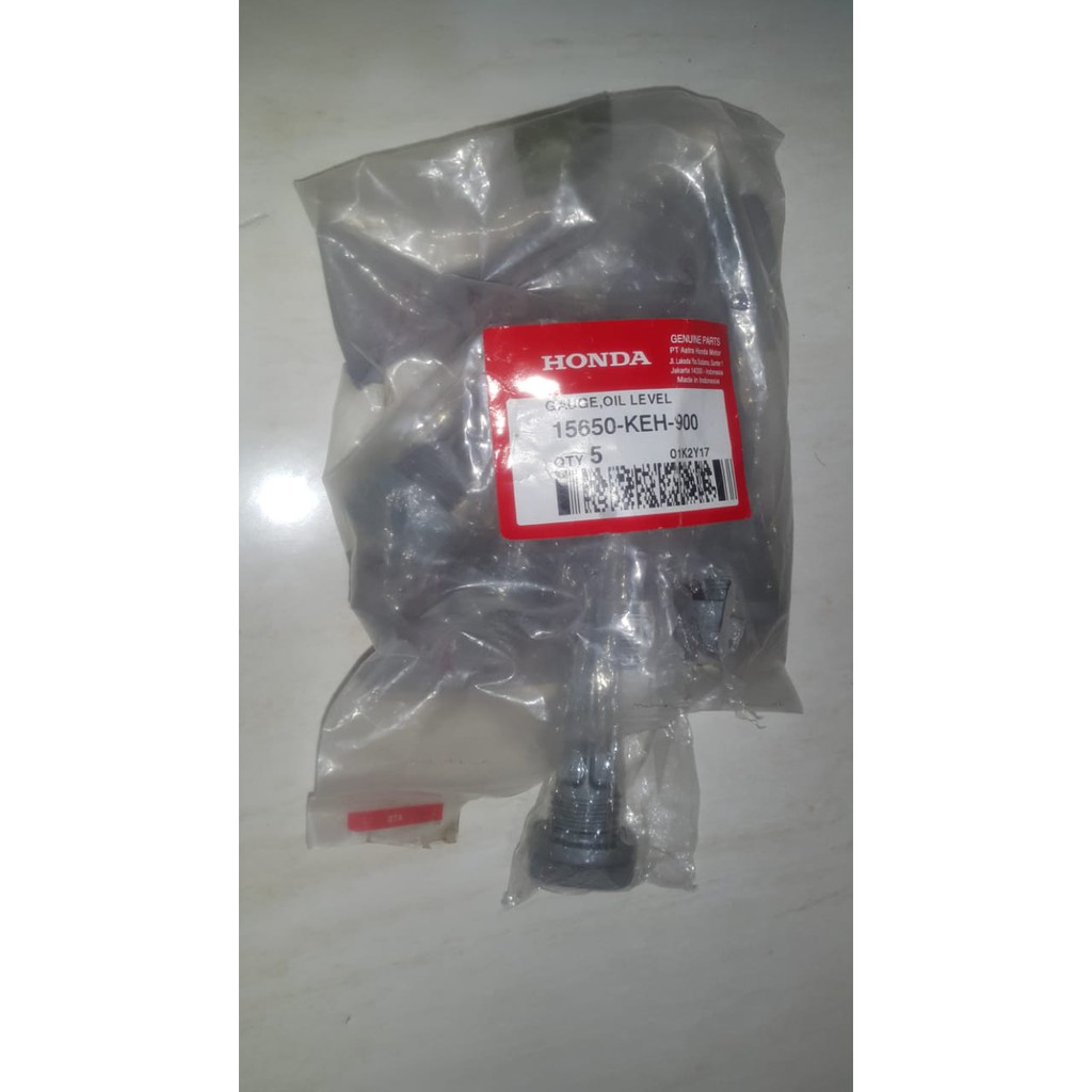 GAUGE OIL LEVEL 15650-KEH-900 BAUT TUTUP PENGISIAN OLI MESIN GL MAX MEGA PRO TIGER ORI AHM