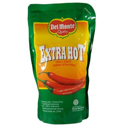 Delmonte Saus Extra Pedas Hot Chilli Pouch 1000 Gram