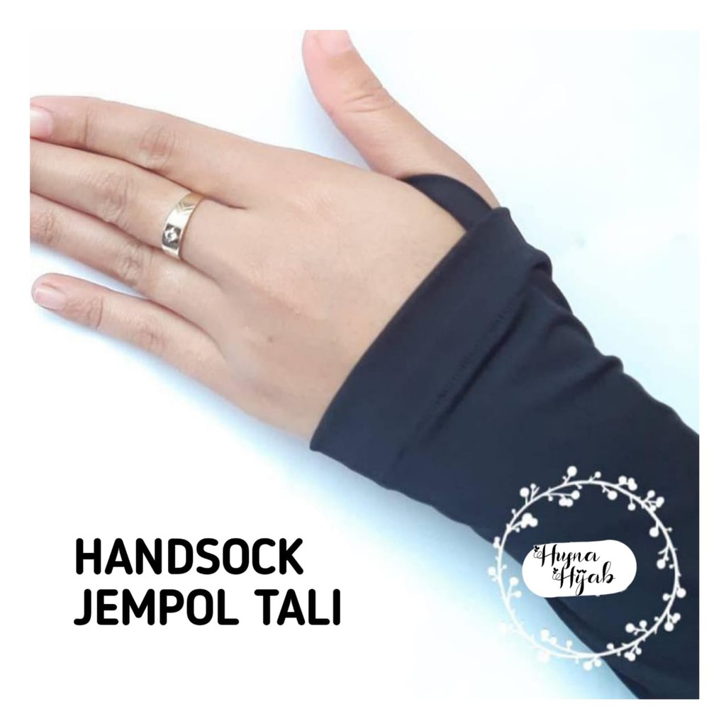 [HUSNA HIJAB] Handsock Jempol Tali Polos / Hensok Polos