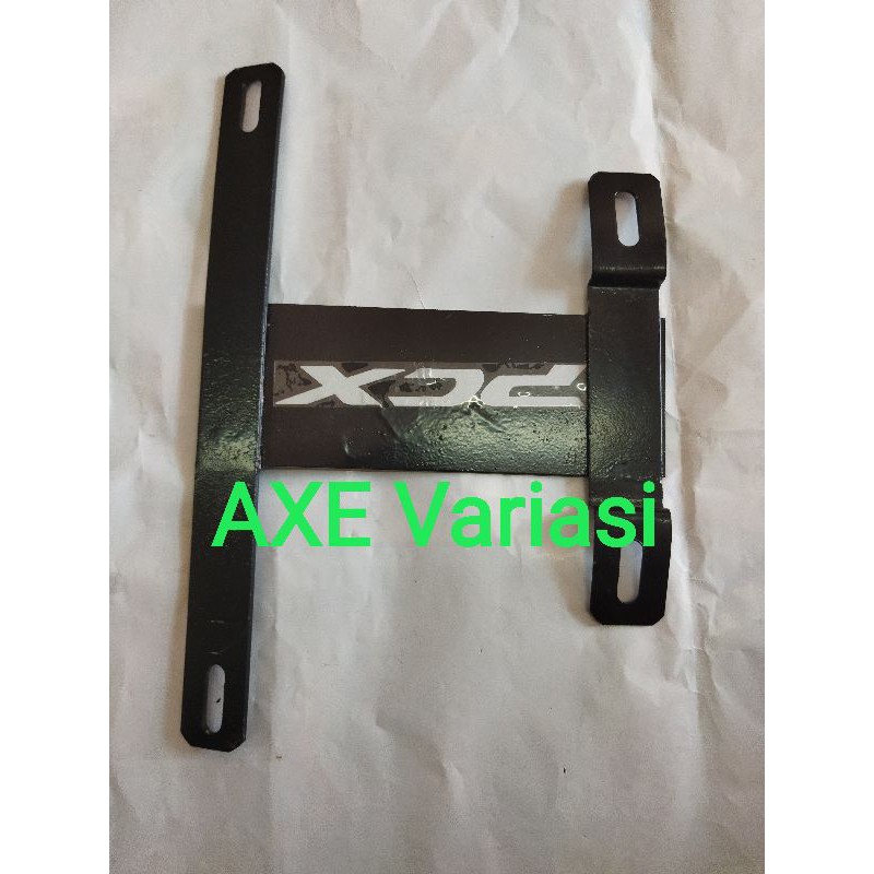 dudukan bracket plat no honda pex lokal all-breke plat kumis pox 150 lokal