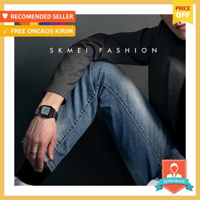 Jam Tangan Digital Pria Skmei 1381 Original Gold