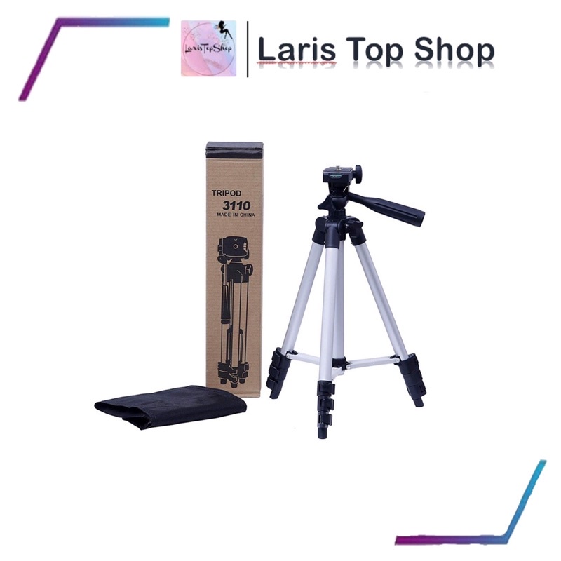 Tripod 3110 Hp dan Kamera Universal Free Holder dan Tas Tripod 1 Meter / Tripod Vertikal horizontal / Tripod 3 in 1 Kamera HP Handphone / Tripod Multifungsi / Tripod Holder Stabilizer