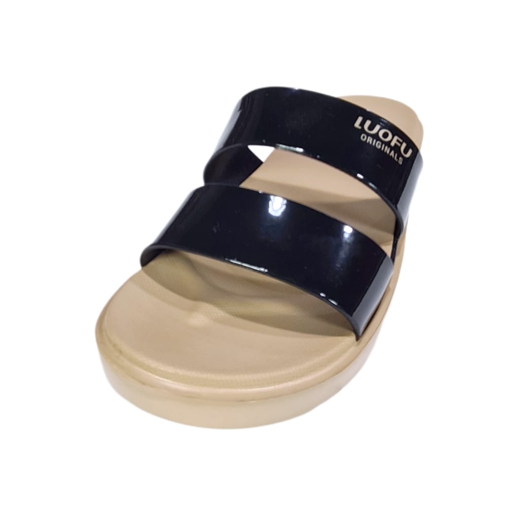 jelly sandal wanita selop ban 2 luofu karet import sendal cewek E7199A1SM5W