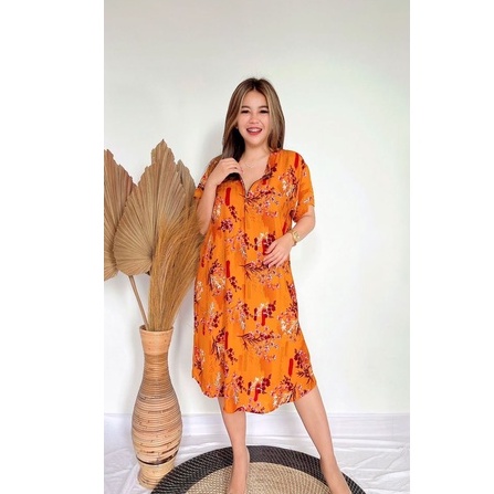 Daster Bali Busui-BSI - FLOWER KUNYIT