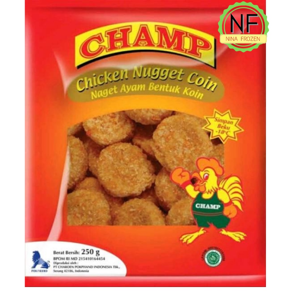 

champ nugget/naget ayam 250gr