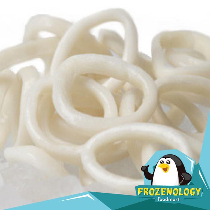 

Nay / Cumi Kupas Bersih Ring Bukan Tube / Squid Calamari Segar Beku Frozen Kualitas Terbaik