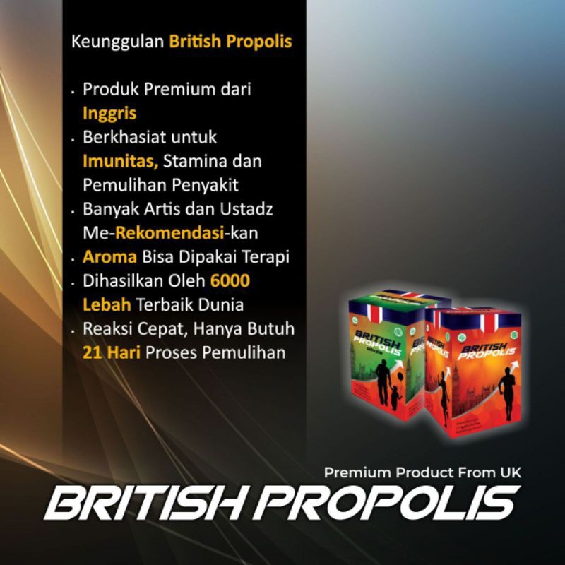 

Madu Propolis asli dari Inggris