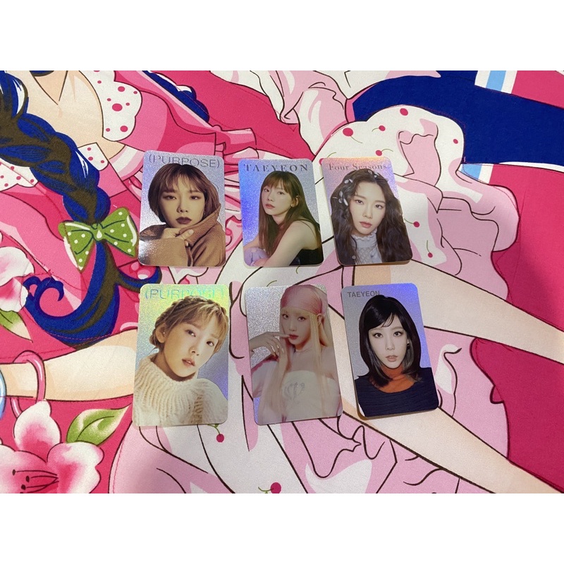 Taeyeon photocard hologram standee four season weekend wdicy purpose snsd pc official