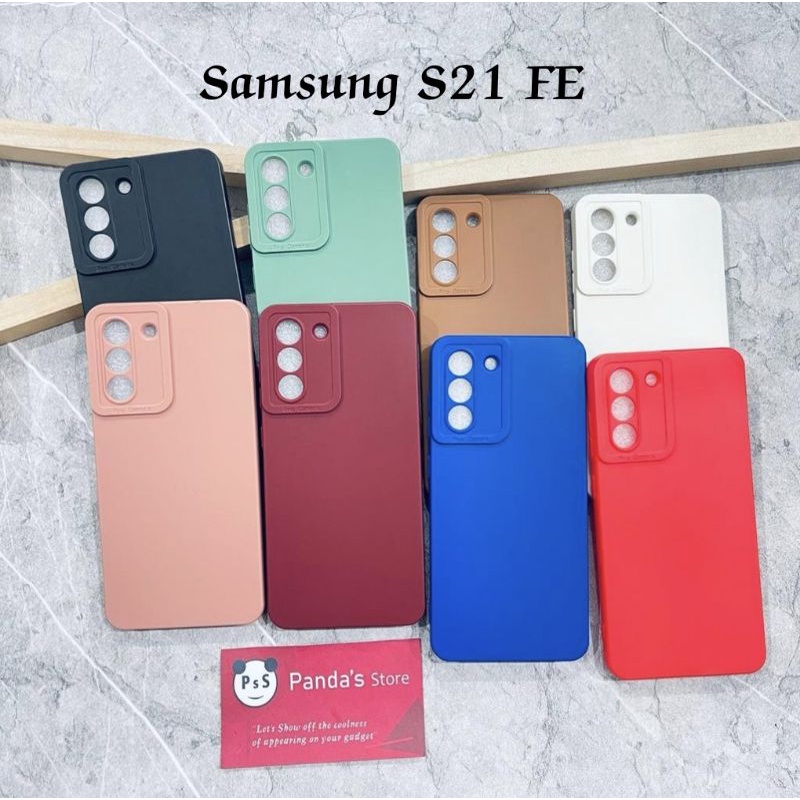 Softcase Pro Camera Samsung S21 FE Candy Case Full Color 3D Silikon TPU