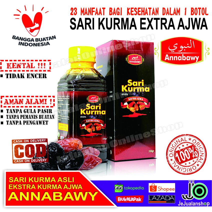 

Sari Kurma Annabawy Ekstra Kurma Ajwa Kualitas Premium Kental Promo