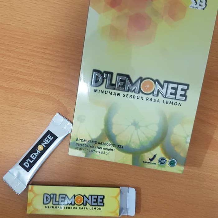 Dlemonee minuman stamina serbuk rasa lemon d'lemon isi 15 sachet BPOM [DLEMON]