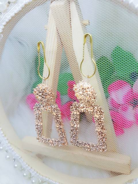 A43 Anting hijab petak mini
