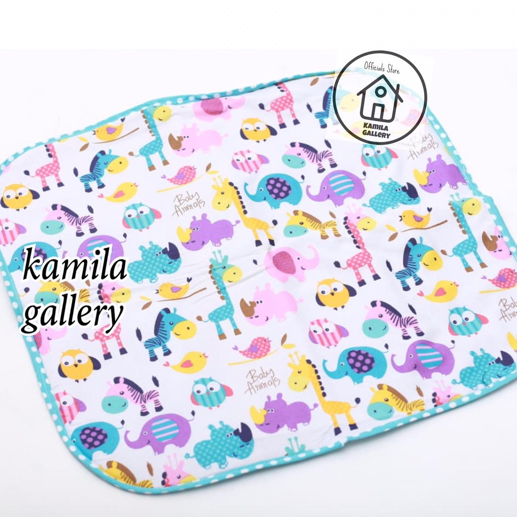 PERLAK SET BAYI / ALAS OMPOL KASUR BAYI / MATRAS BAYI WATERPROOF MOTIF ANIMAL ZOO