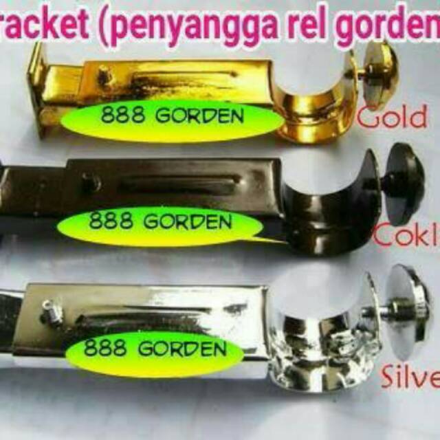 breket rel gorden /  penyangga rel gorden yang di baut /dipaku ditembok untuk dudukan rel
