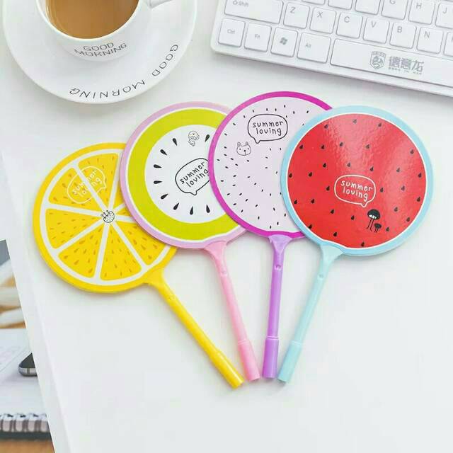 

Pena Kipas Tutti Frutti / Pena Kipas motif Buah-buahan / Fan Pen