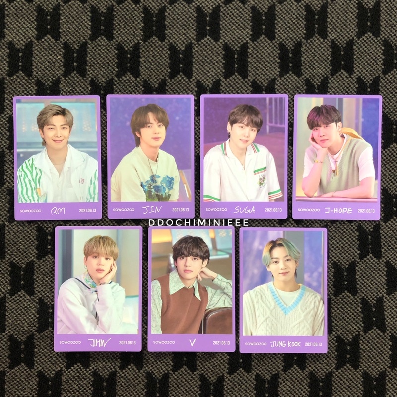 [SHARING] BTS Mini Photocard MPC PC Sowoozoo OFFICIAL RM Jin Yoongi Jhope Jimin Taehyung Jungkook