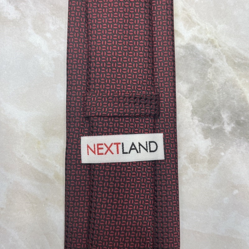 NEXTLAND - DASI PRIA LUXURY SERIES FORMAL DASI MERAH MARON DASI PANJANG BERKWALITAS