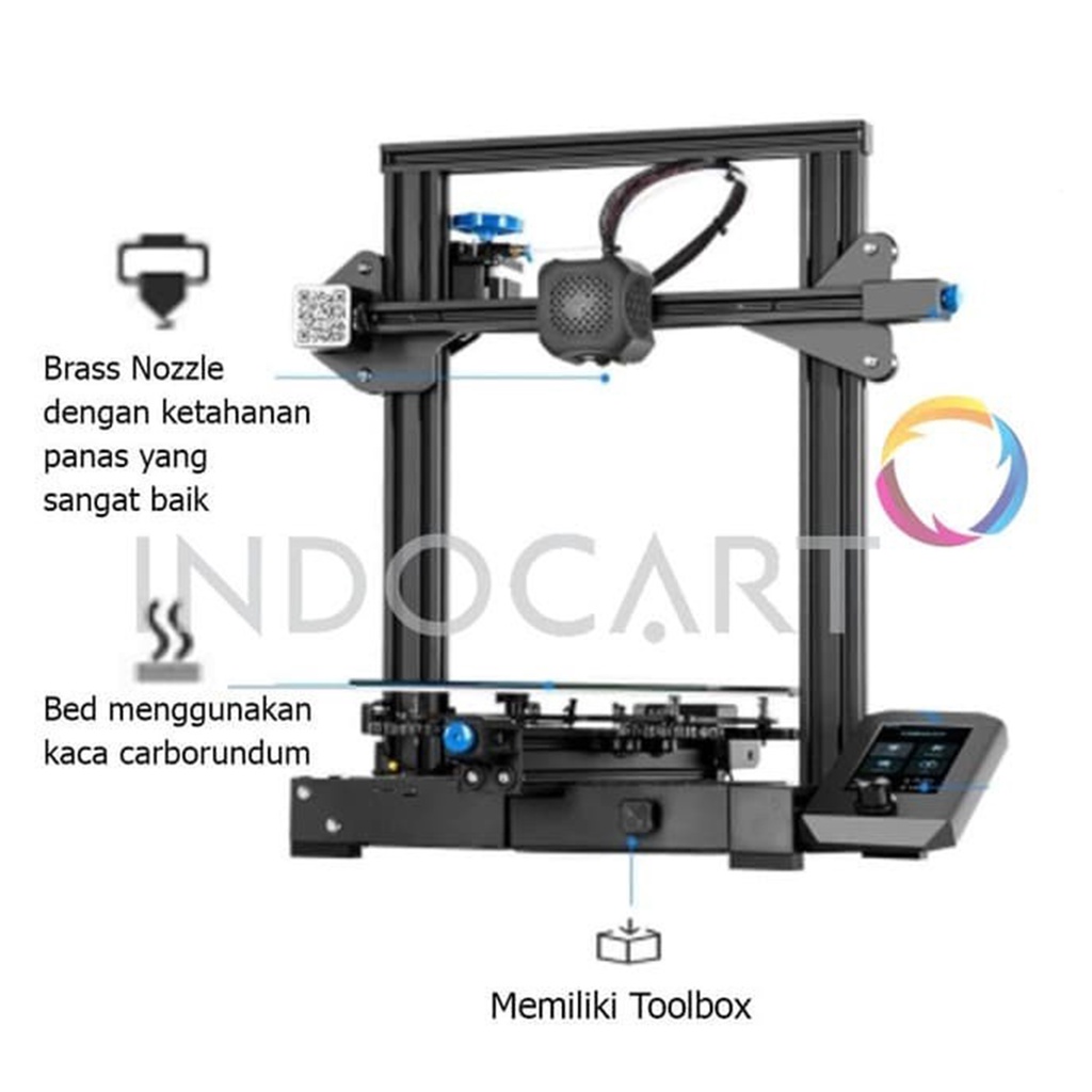 3D Printer Creality Ender 3 V2 Versi Terbaru Prusa i3 Garansi Resmi