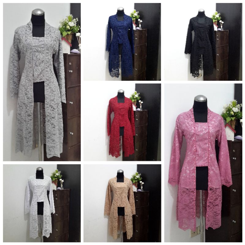 Kebaya Kutubaru brokat Kebaya Klasik Besan/ kebaya lebaran L XL XXL