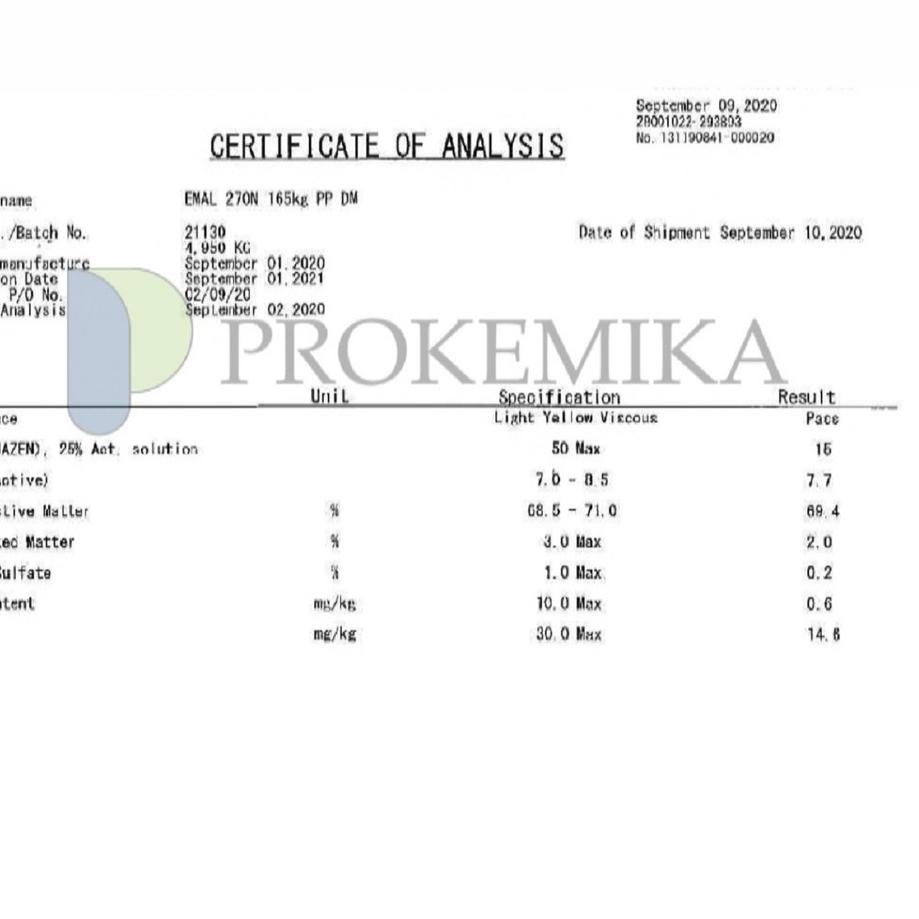 ➤ TEXAPON / SLES / EMAL 270N 1 KG ◊