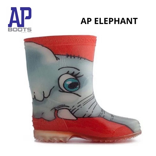 BISA COD - AP BOOTS ANAK ELEPHANT SIZE 23 - 28 - AP ANAK TERMURAH - AP BOOTS ANAK TERMURAH - SEPATU BOOTS KARET ANAK - FANZ STORE