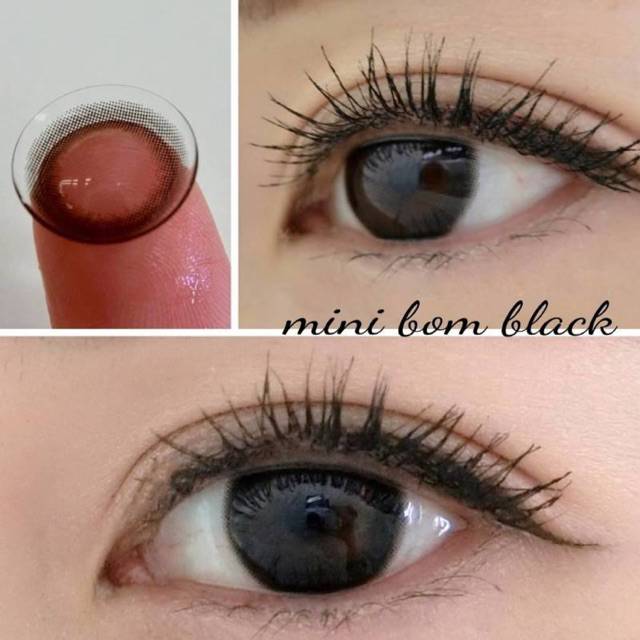 Softlens mini bom black by kitty kawaii original kemasan botol