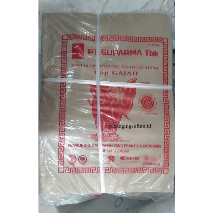 Kertas Nasi Coklat/Kertas nasi Gajah Merah/kertas minyak