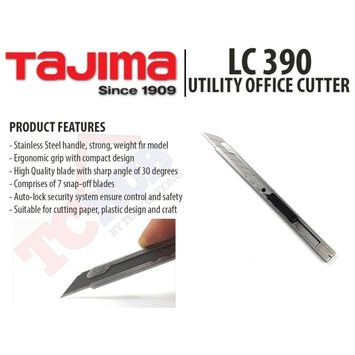 

Murah Utility Pen Knife Cutter 30 Degree - Tajima Lc-390 Hemat