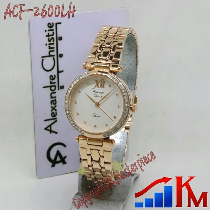 JAM TANGAN PRIA WANITA   JAM TANGAN ALEXANDRE CHRISTIE AC2600 / AC 2600 ROSEGOLD LADY