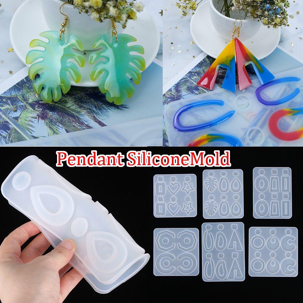 Suyo Cetakan Resin Bentuk Geometri Bahan Silikon Untuk Membuat Perhiasan