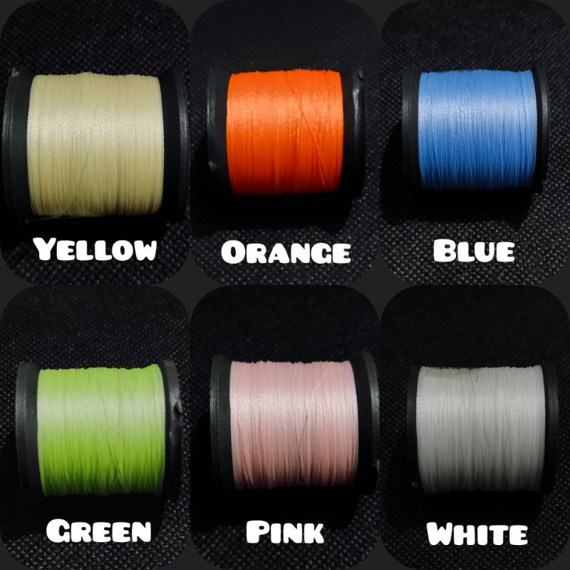 Benang Assisthook Tying Thread Glow in the dark luminous menyala dalam gelap