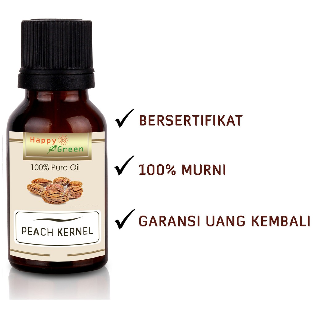 Happy Green Peach Kernel Oil - Minyak Biji Buah Peach