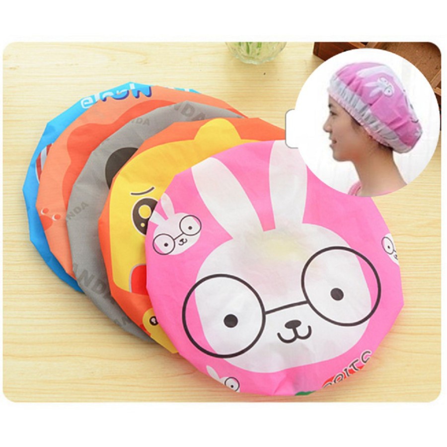 Shower Cap Karakter Topi Mandi Lucu WaterProof