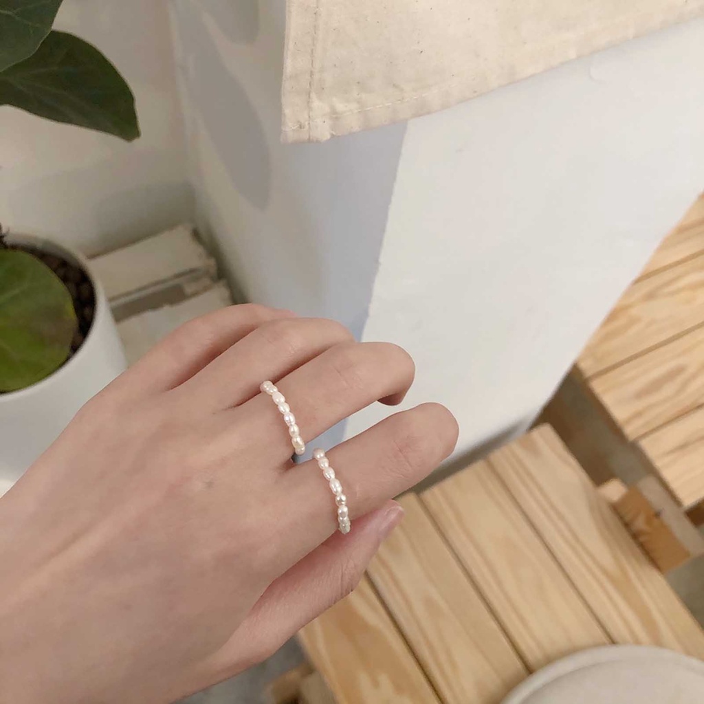 Hu Hu Hu Hu Hu Alat Bantu Pasang Kacamata♡ Perhiasan Cincin Tali Mutiara Imitasi Multi Manik-Manik Untuk Hadiah Wanita