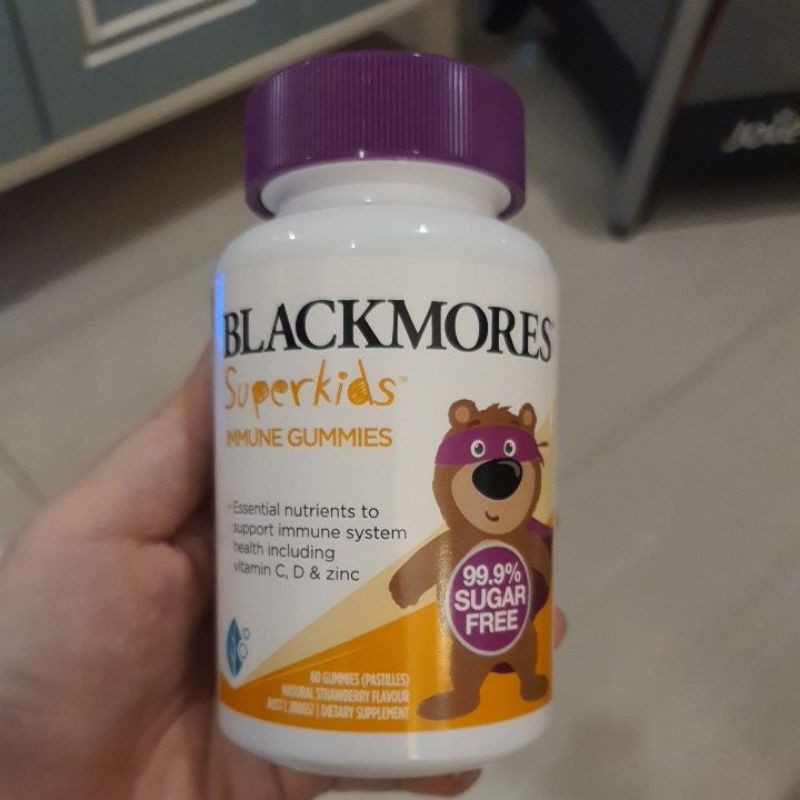 Blackmores Superkids Immune Gummies vitamin C, vitamin D, & zinc