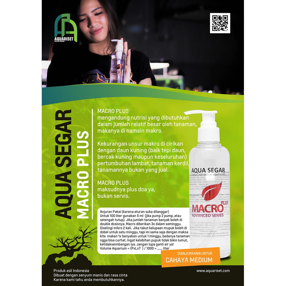 Aqua Segar MACRO PLUS Pupuk Cair Aquasegar Aquascape