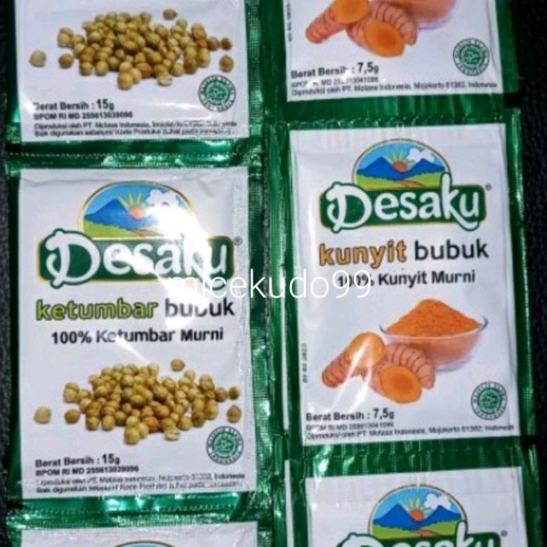 

DESAKU 2 PCS KETUMBAR BUBUK KUNYIT BUBUK MURNI REMPAH BUMBU MASAK DAPUR