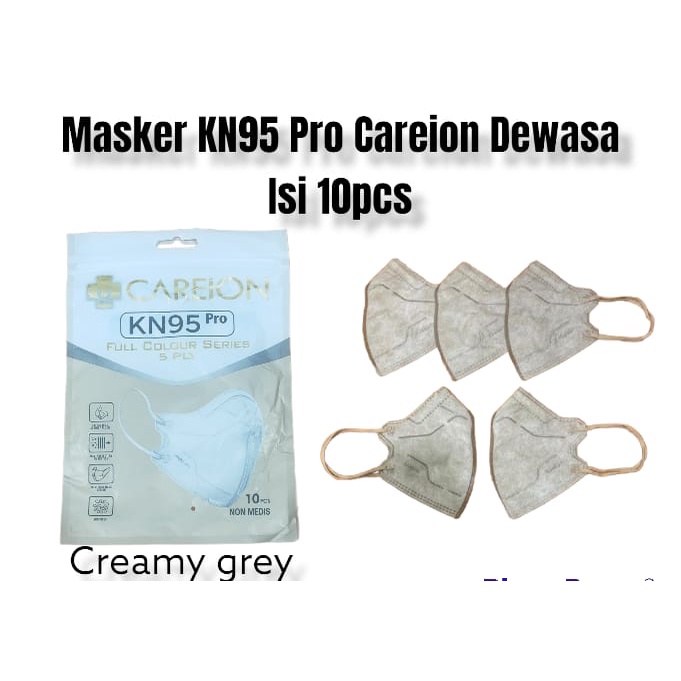 MASKER KN95 CAREION PRO FULL COLOUR SERIES EMBOS 5PLY 1Pack isi 10PCS